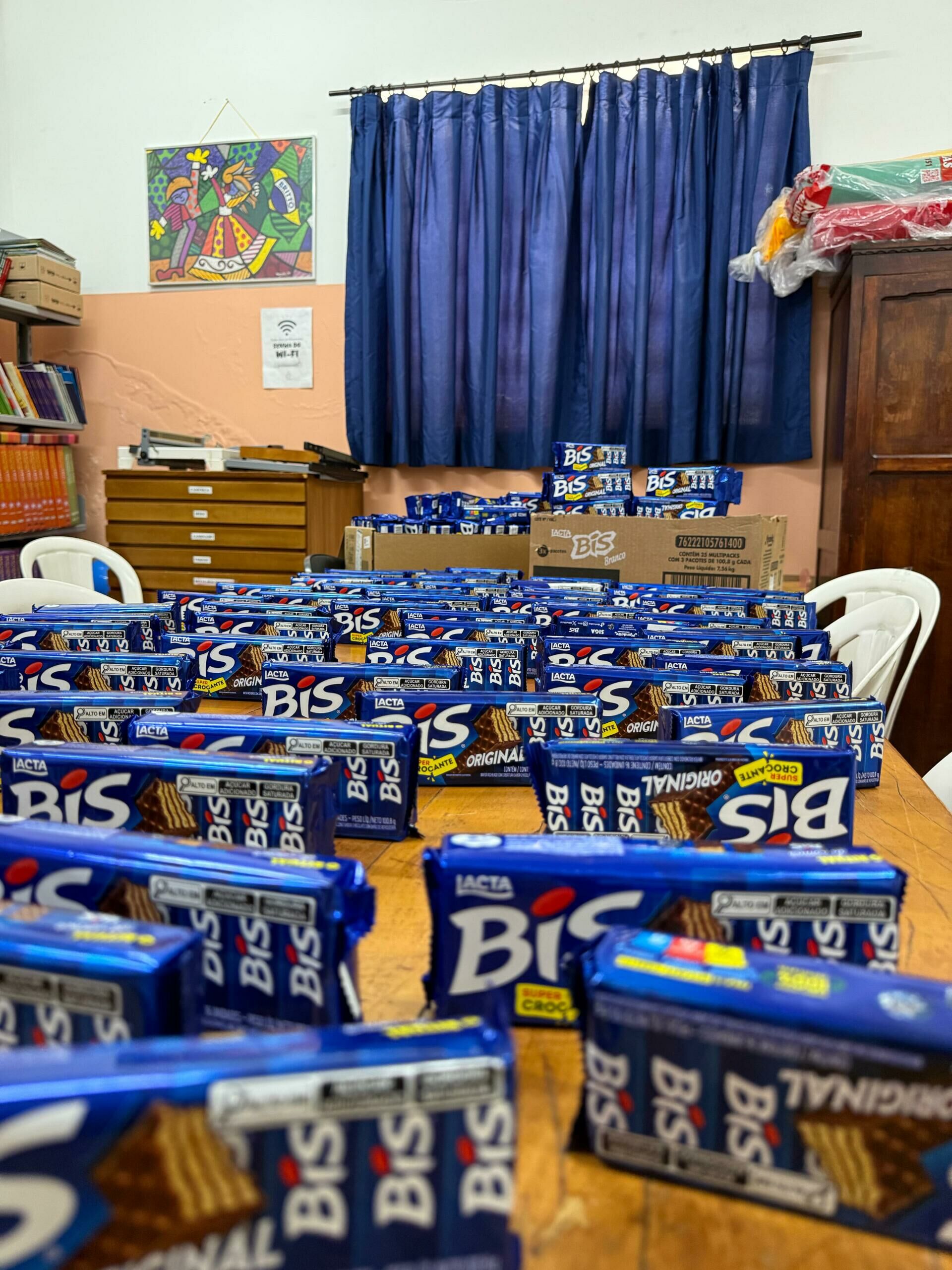 + de 300 caixas de bis para a Páscoa no Lar de Fátima
